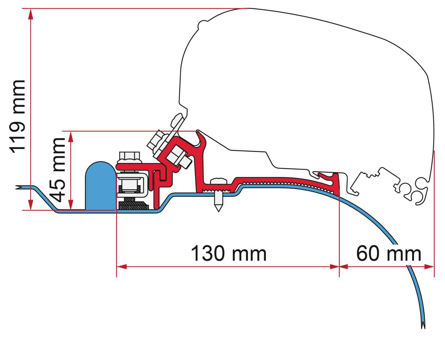 Adapter F80-F65 Iveco Daily H2