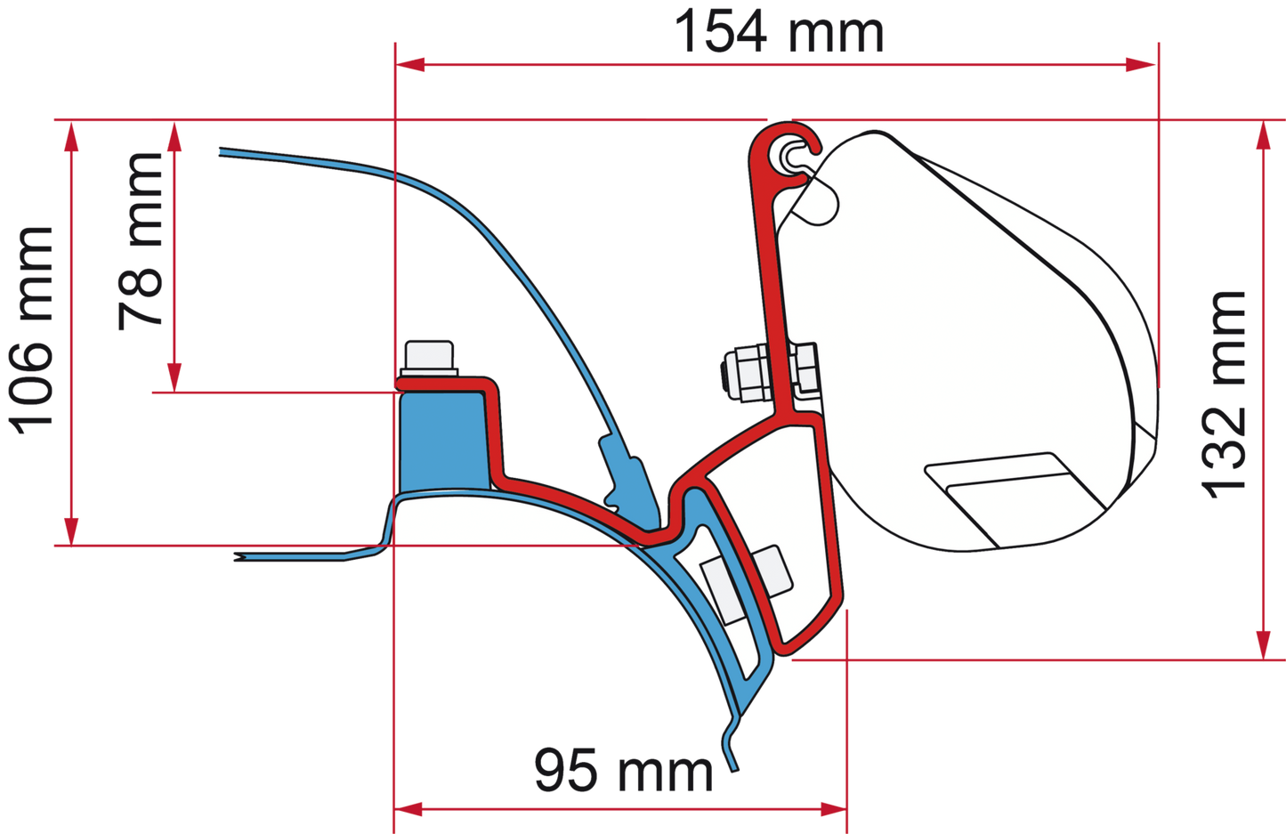 Adapter F35 VW T5 California