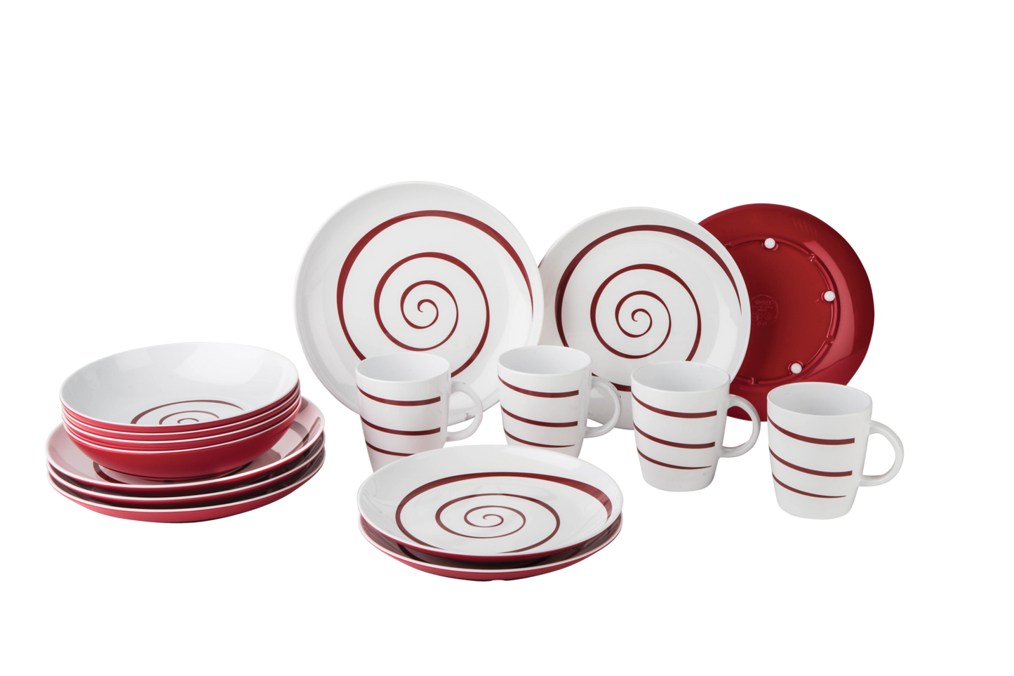 Melaminset TWIST rot 16 tlg (R)