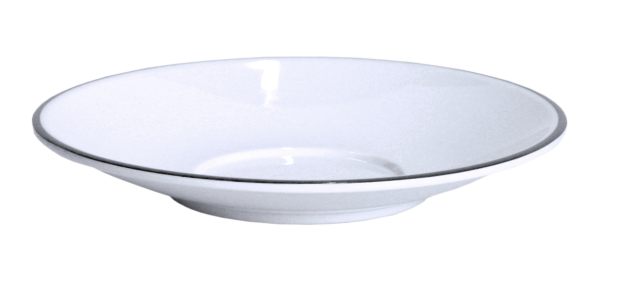 Untertasse LINEA schwarz (R)