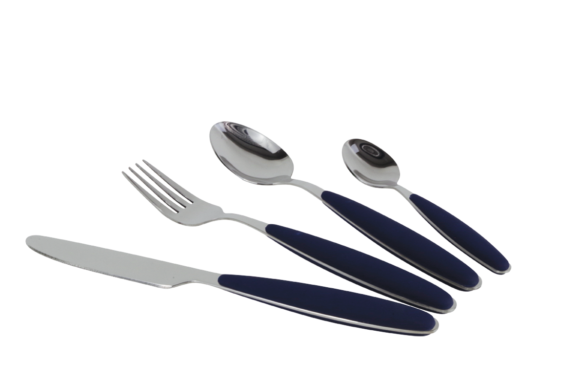 Besteckset Edelstahl, navy (R)