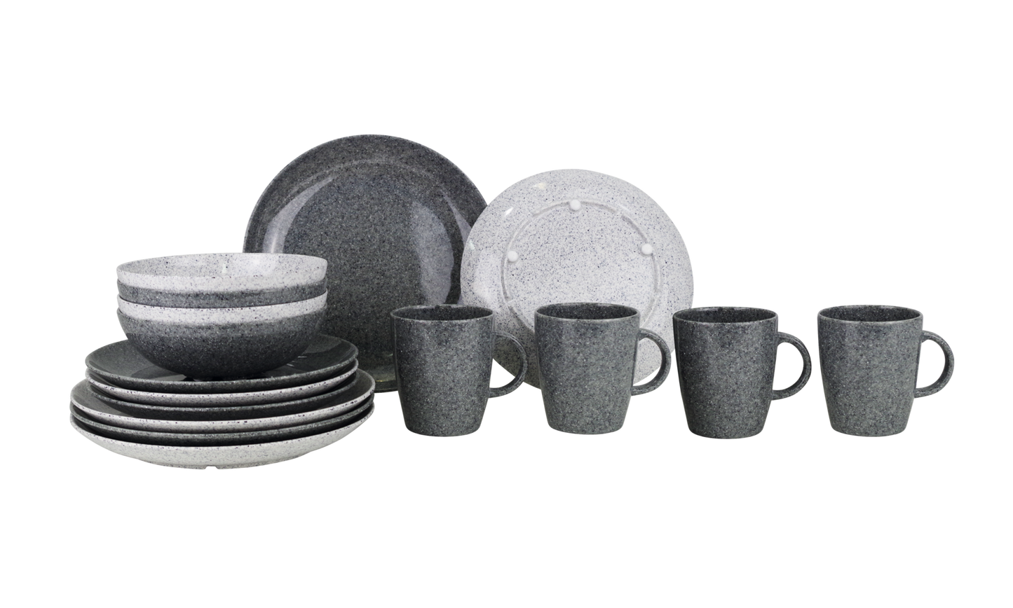 Melamin-Set CLASSIC LINE GRANITE (R)