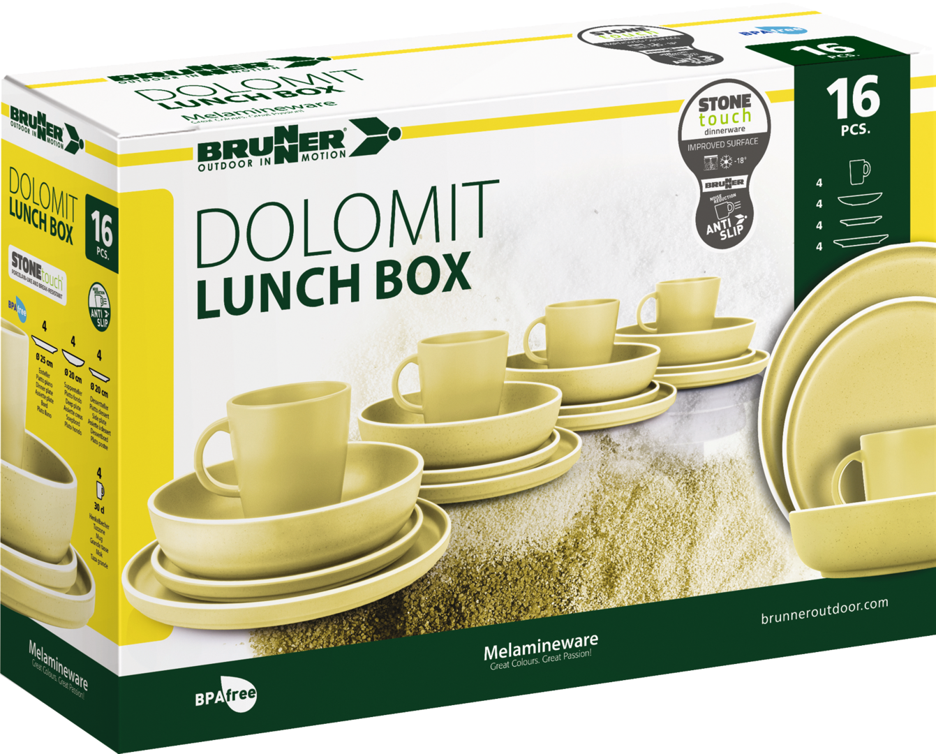 Lunch Box DOLOMIT YELLOW