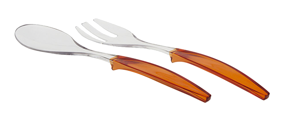 Salatbesteck orange (R)