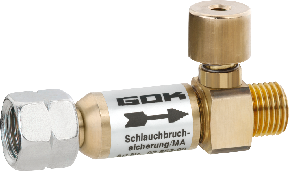 Schlauchbruchsicherung manuell