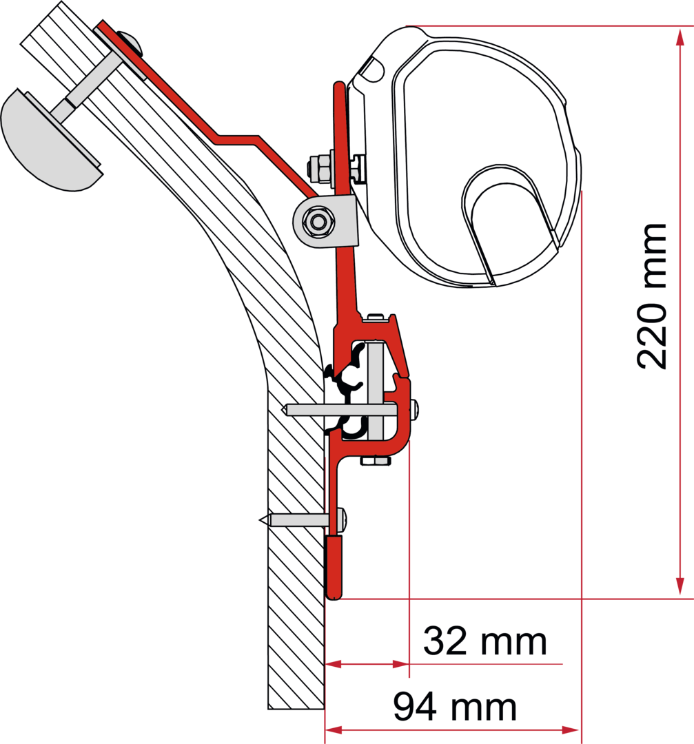 Adapter F35 Kit Eriba Touring (B)