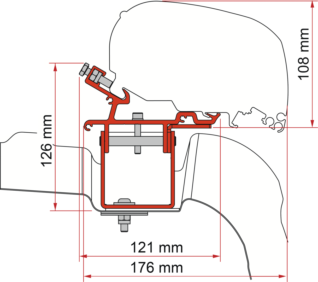 Adapter F80-F65 Crafter-MAN L3 H3 ab 17