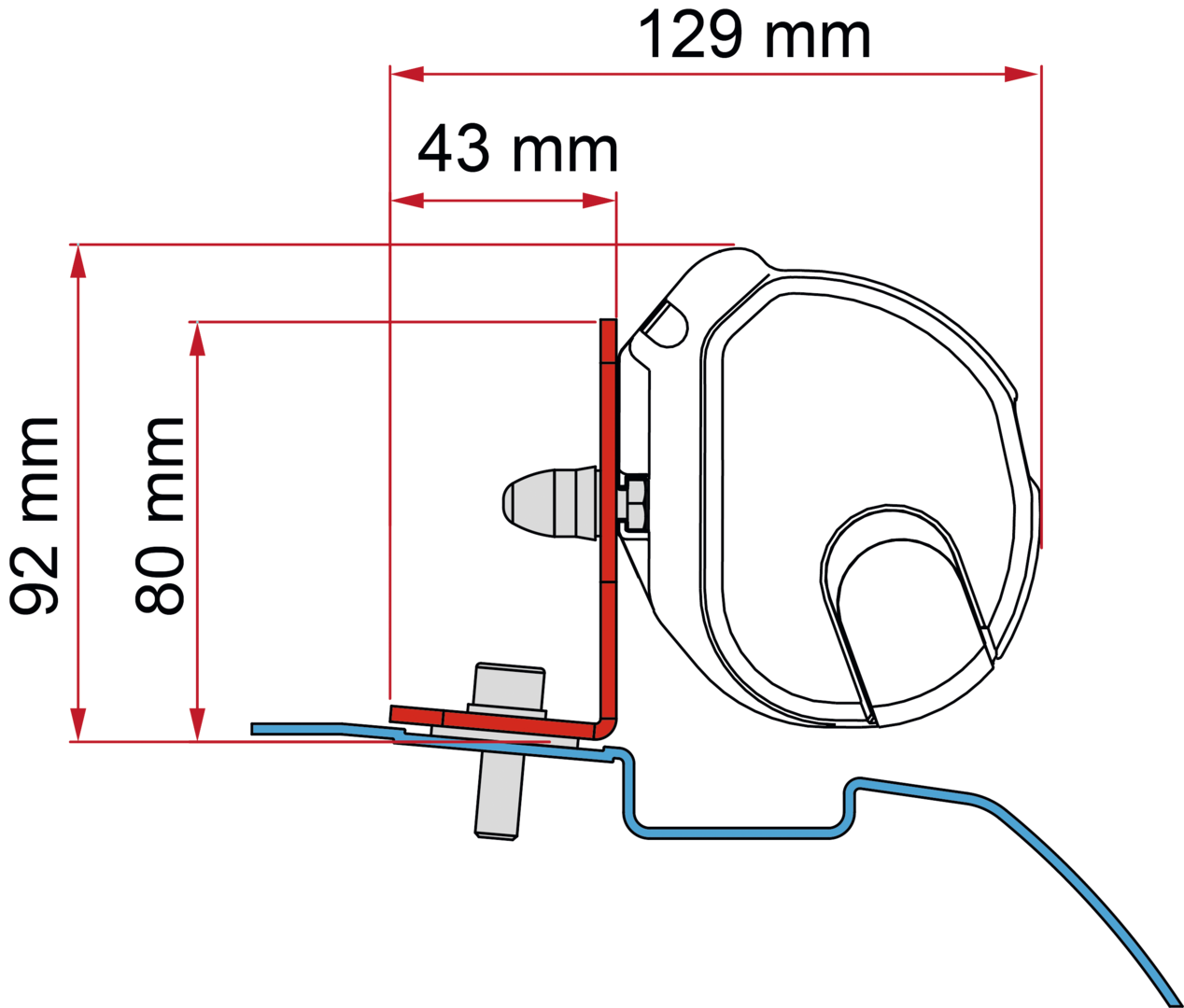 Adapter F35 Kit NissanNV200 (B)