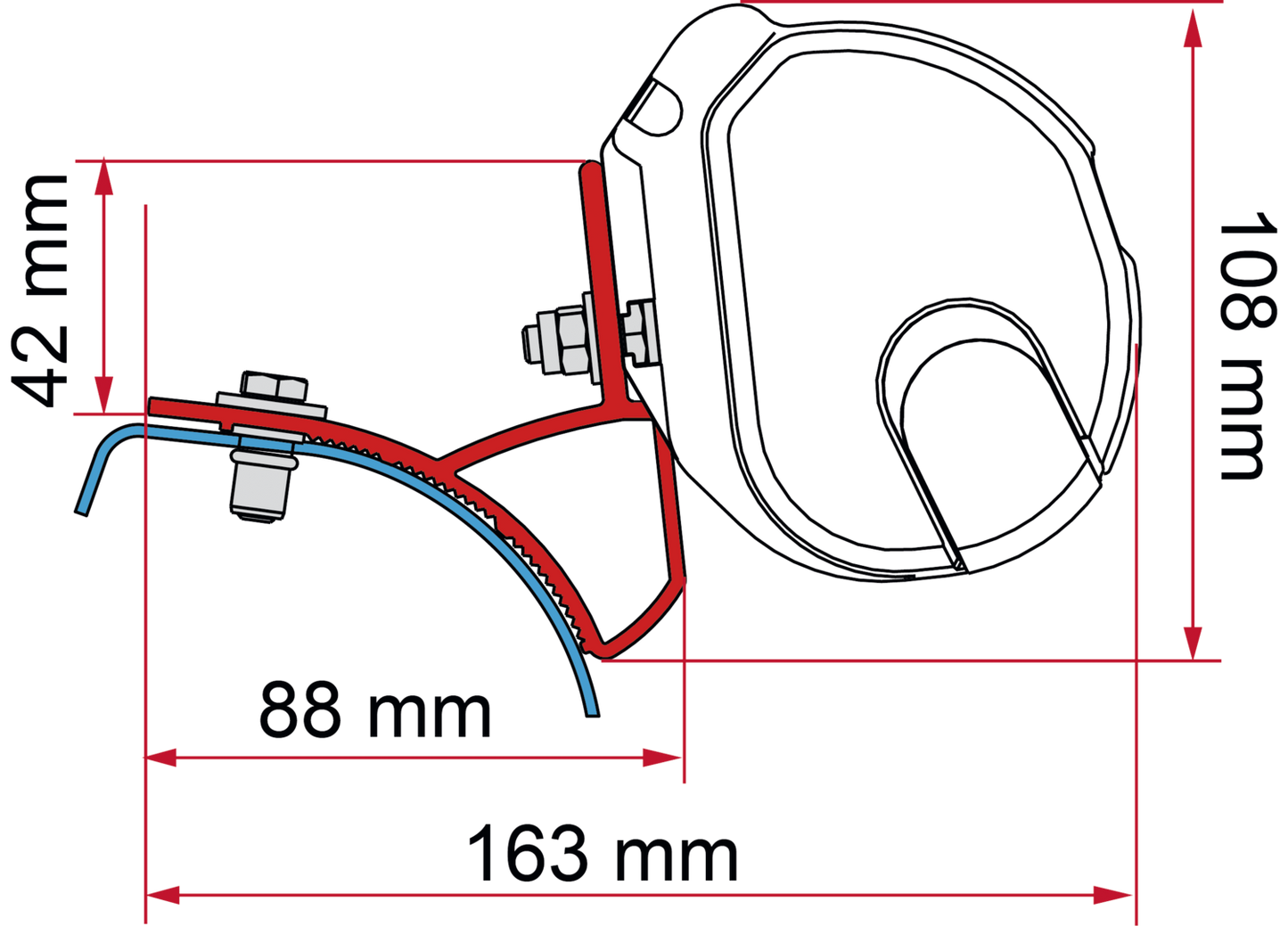Adapter-Kit F35 Trafic/Vivaro 01-14