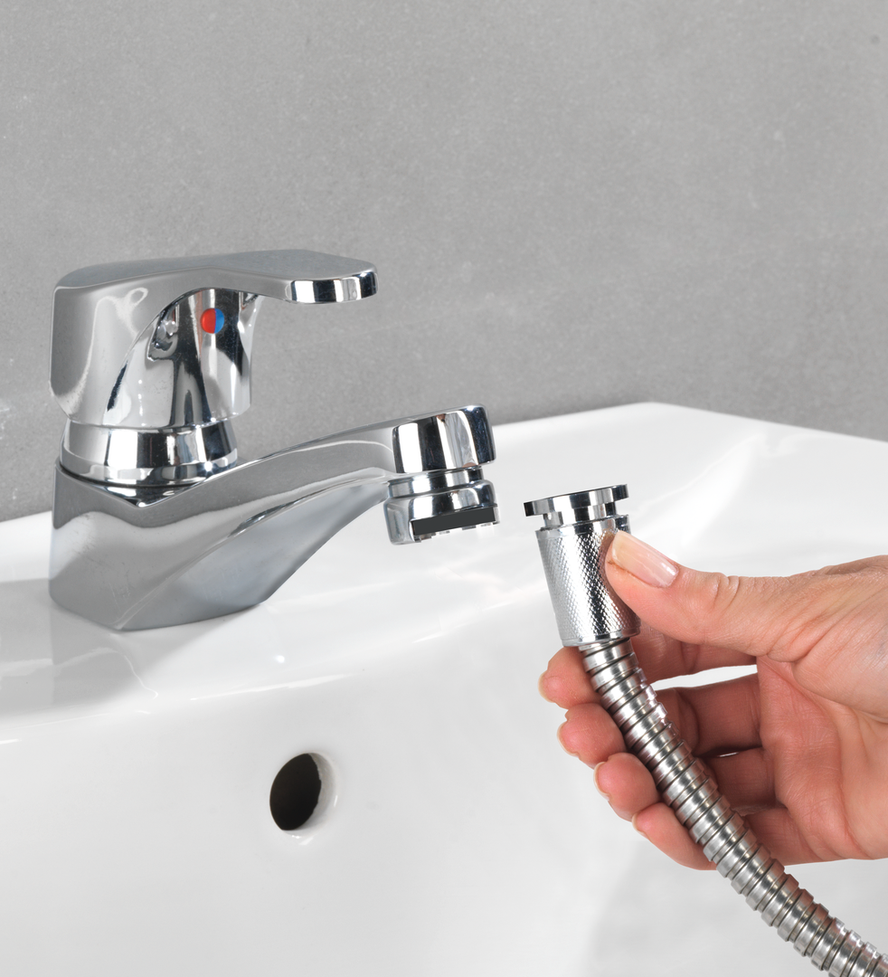 Waschbeckendusche mit Duo-Haken