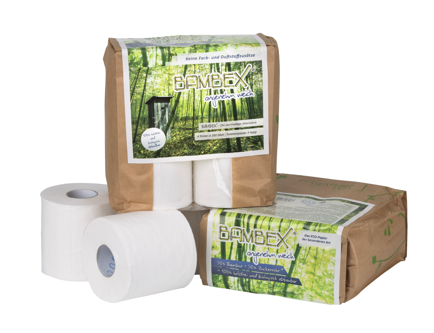 ECO-Toilettenpapier BAMBEX 4er-Pack