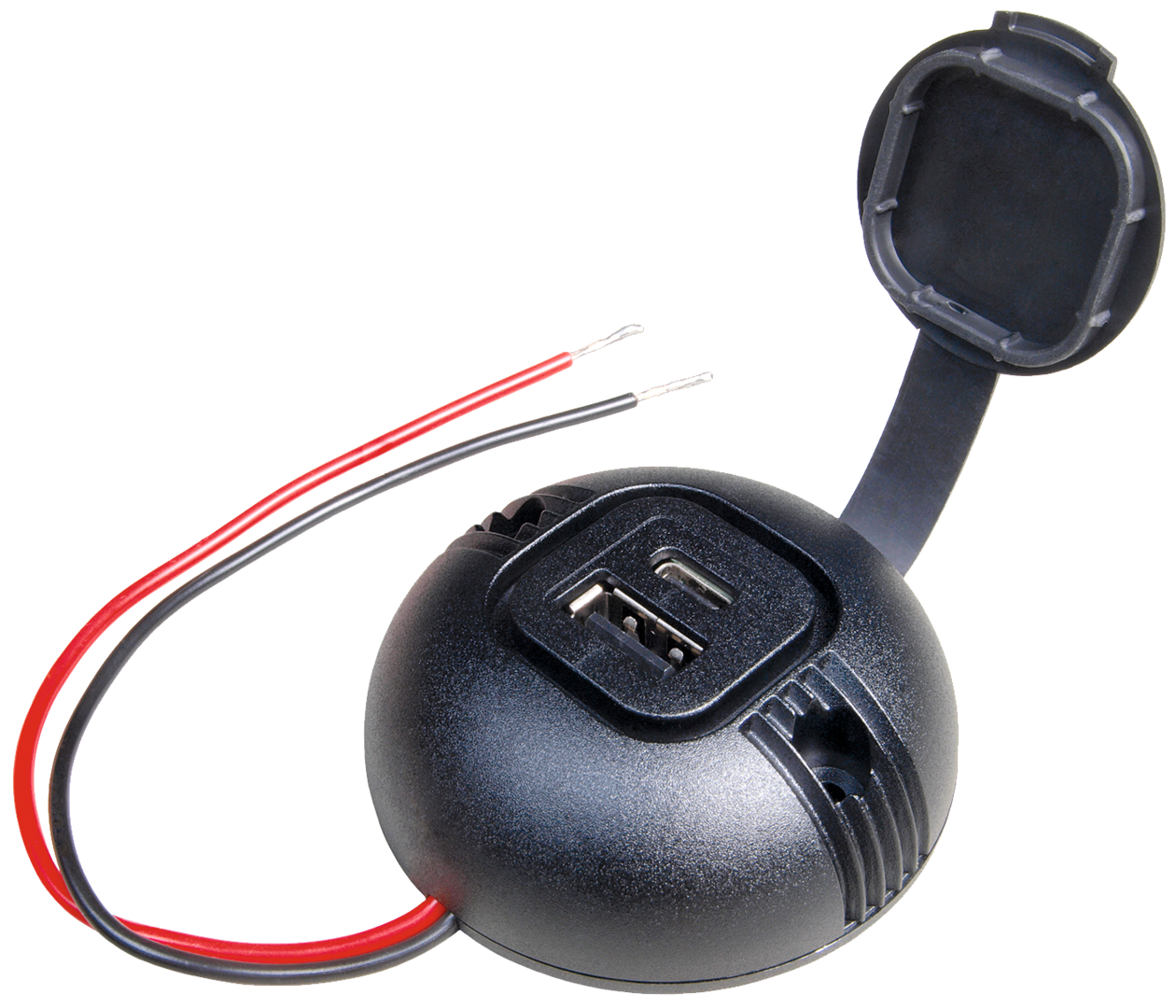 Aufbau-Powersteckdose rund mD USB-C/A