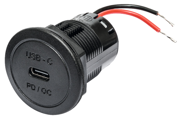 Power USB-C Einbausteckd. PD/QC 60 W