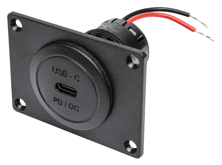 Power USB-C Einbausteckd. PD/QC 60 W Mon