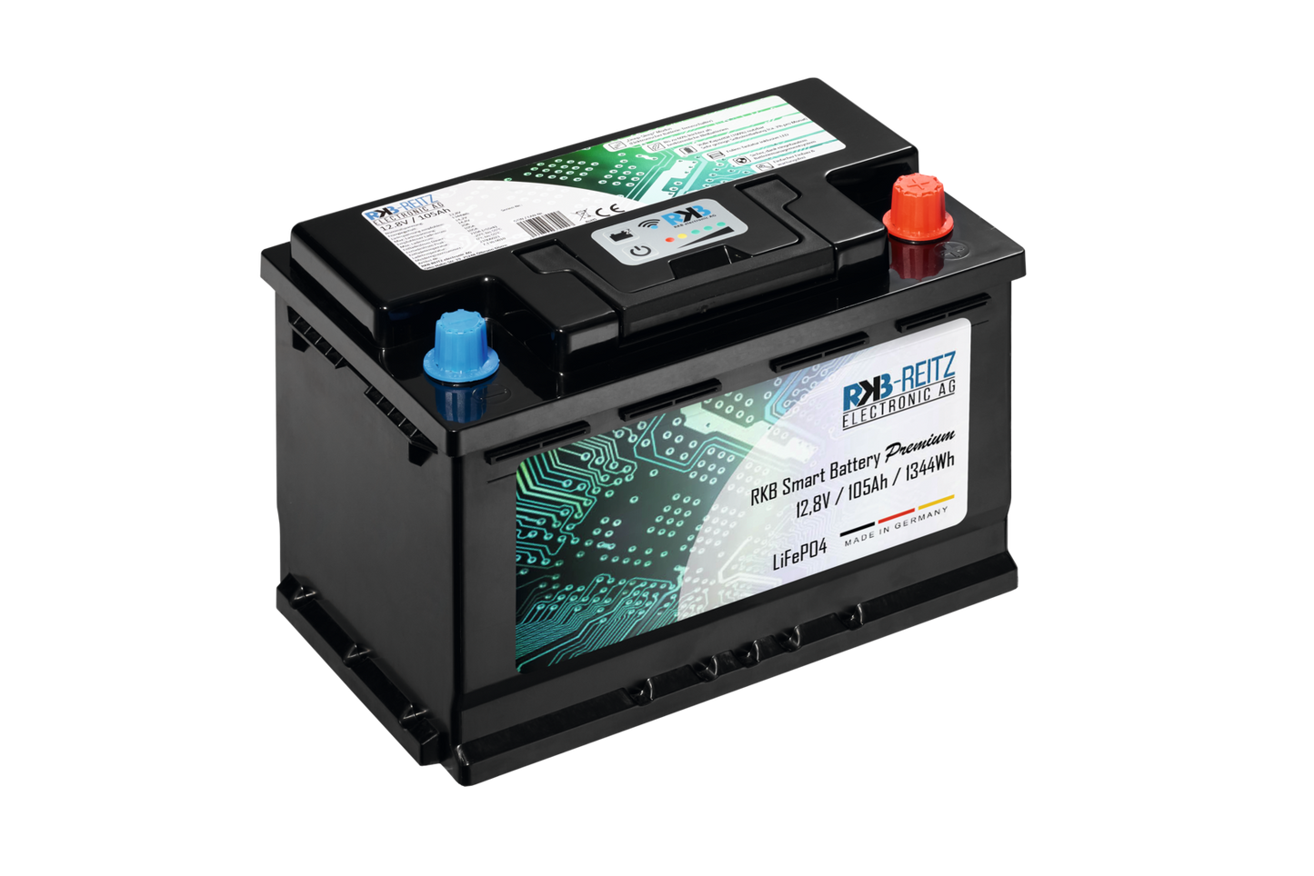 RKB Lithium 12V Smart Prem 105Ah (S) (B)