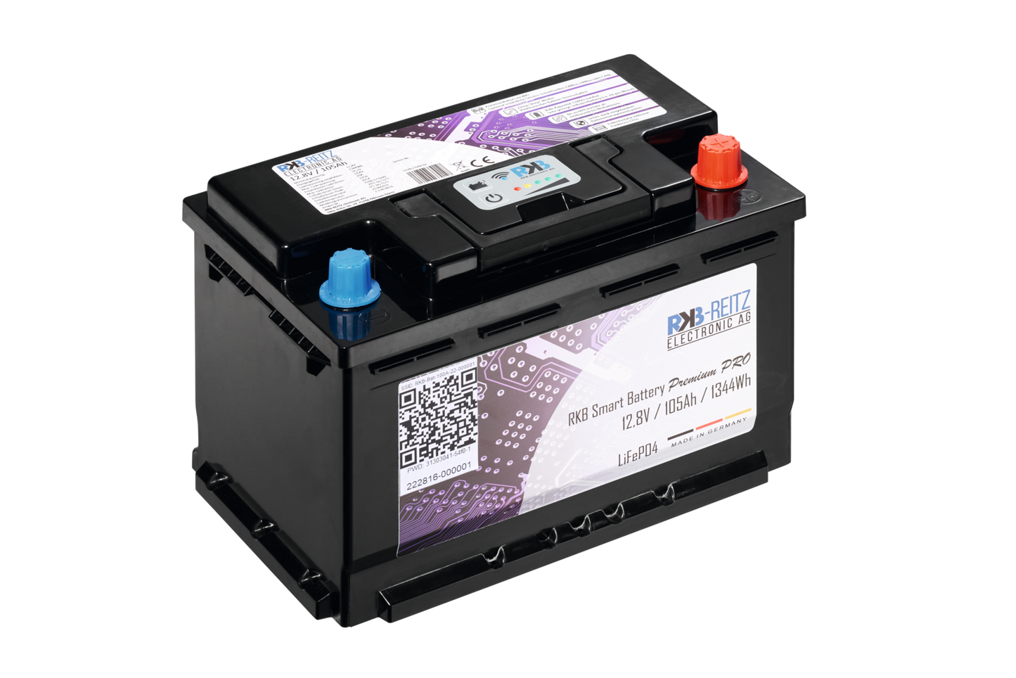 RKB Lithium 12V Smart PRO 105 Ah (S) (B)