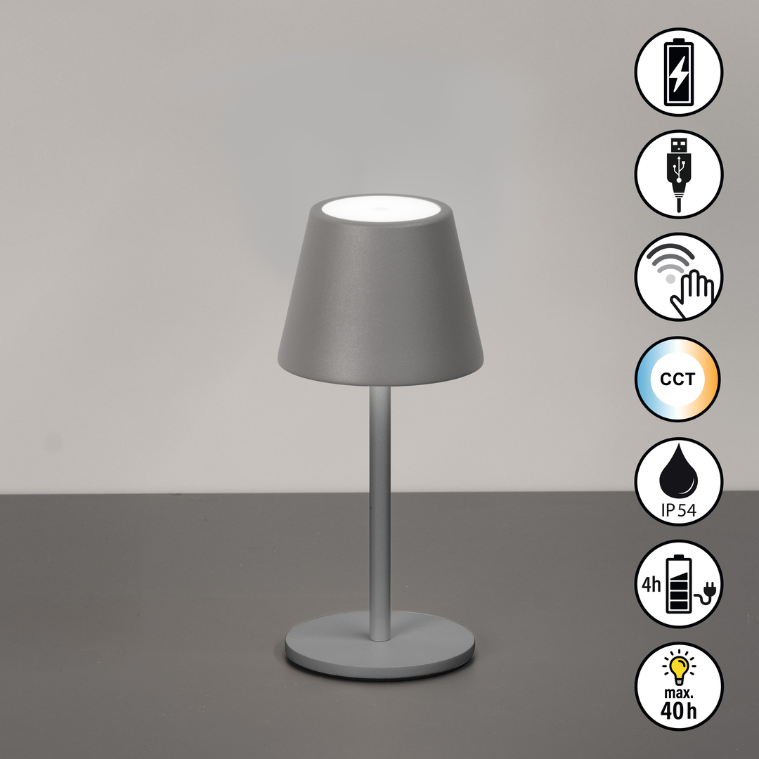 Lampe SALERNO grau