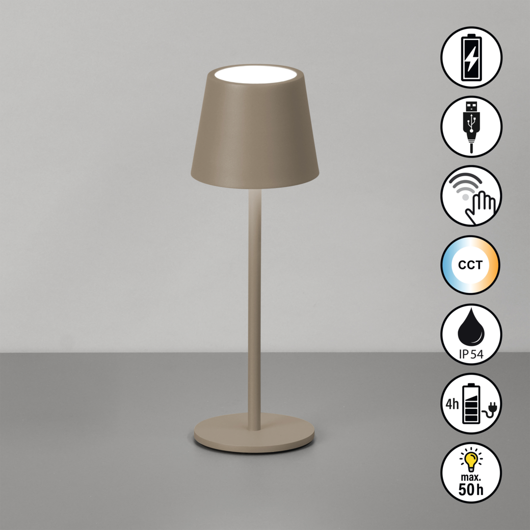Lampe ROXI greige