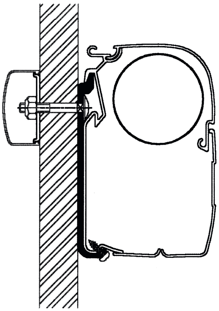 Flach-Adapter Serie 5, 350 cm (S)