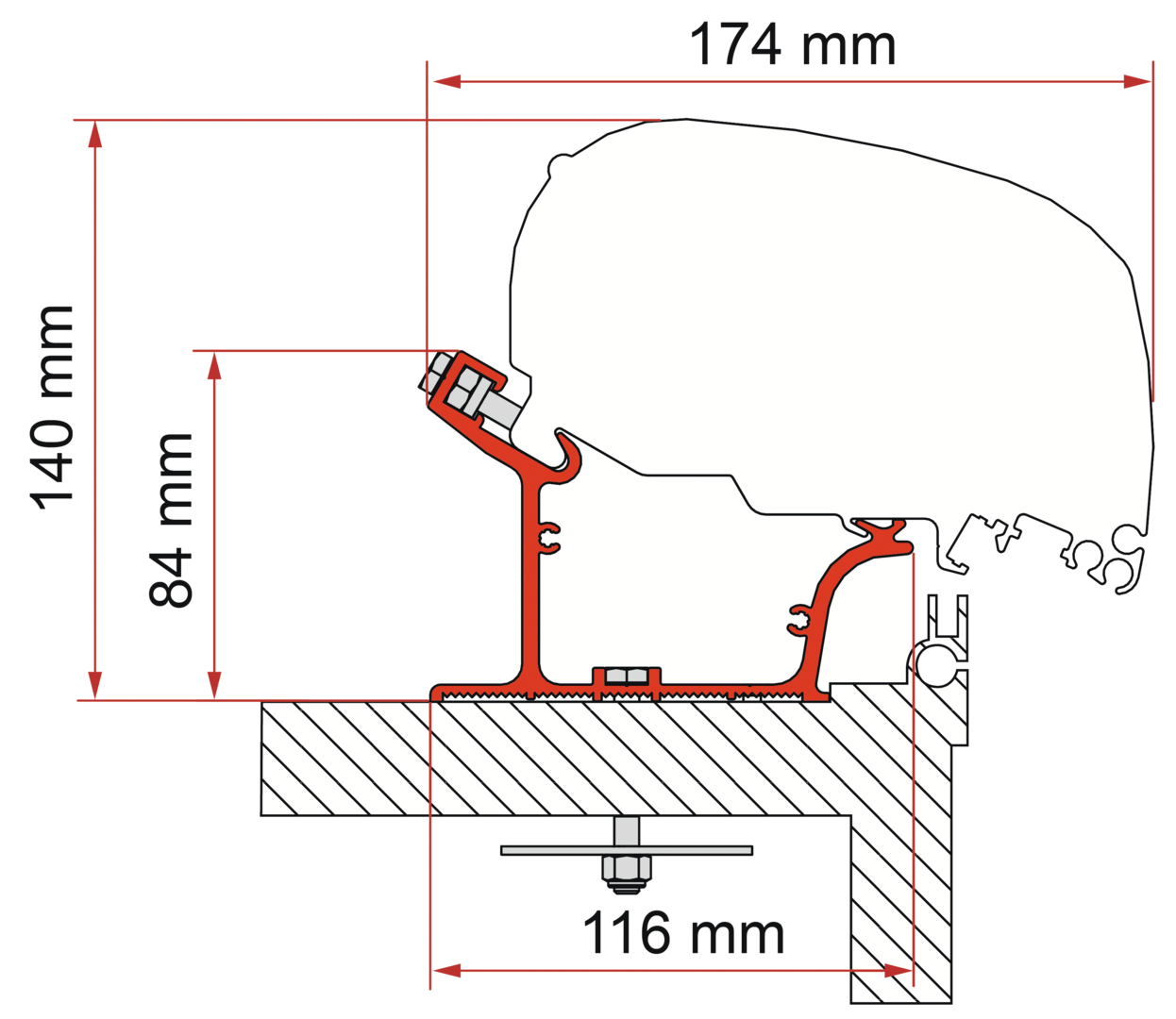 Adapter Adria Caravan 600 (S) (B)