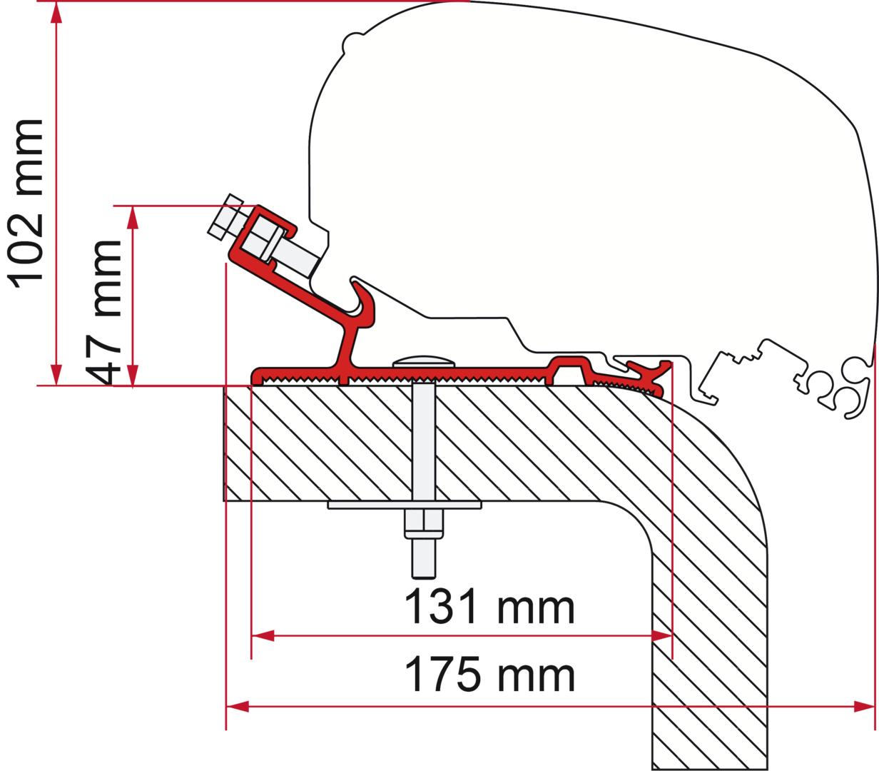 Adapter F80-F65 Hymer 490 (S) (B)
