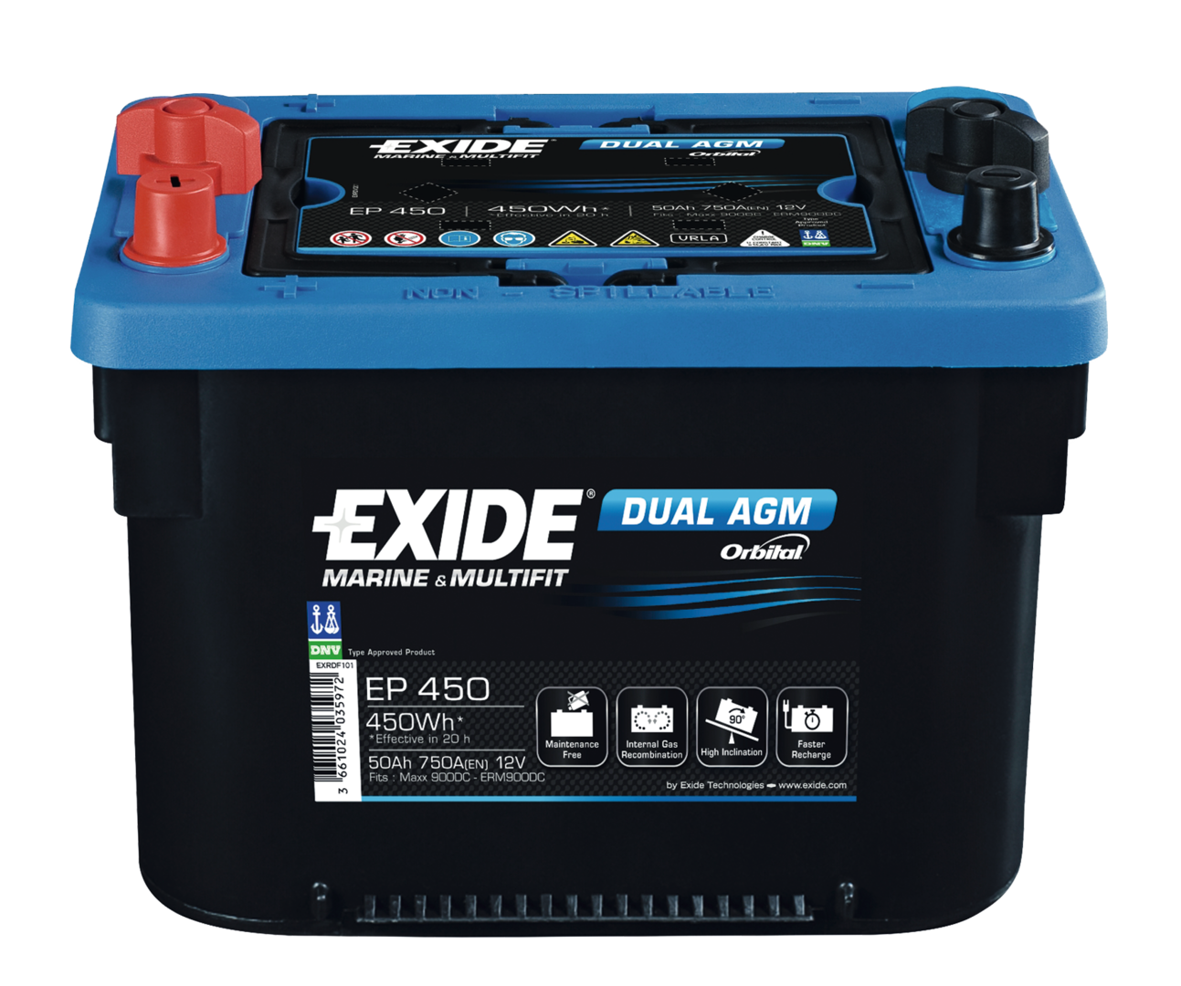 EXIDE Dual AGM EP 450 (S) (R)