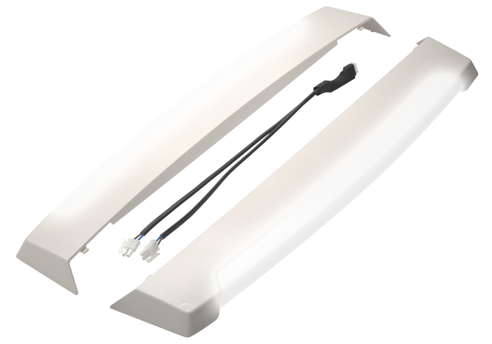 Seitenblenden LED für Plisseerahmen M
