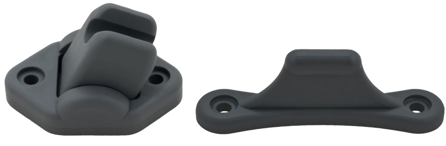 Türfeststeller beweglich 9 mm grau