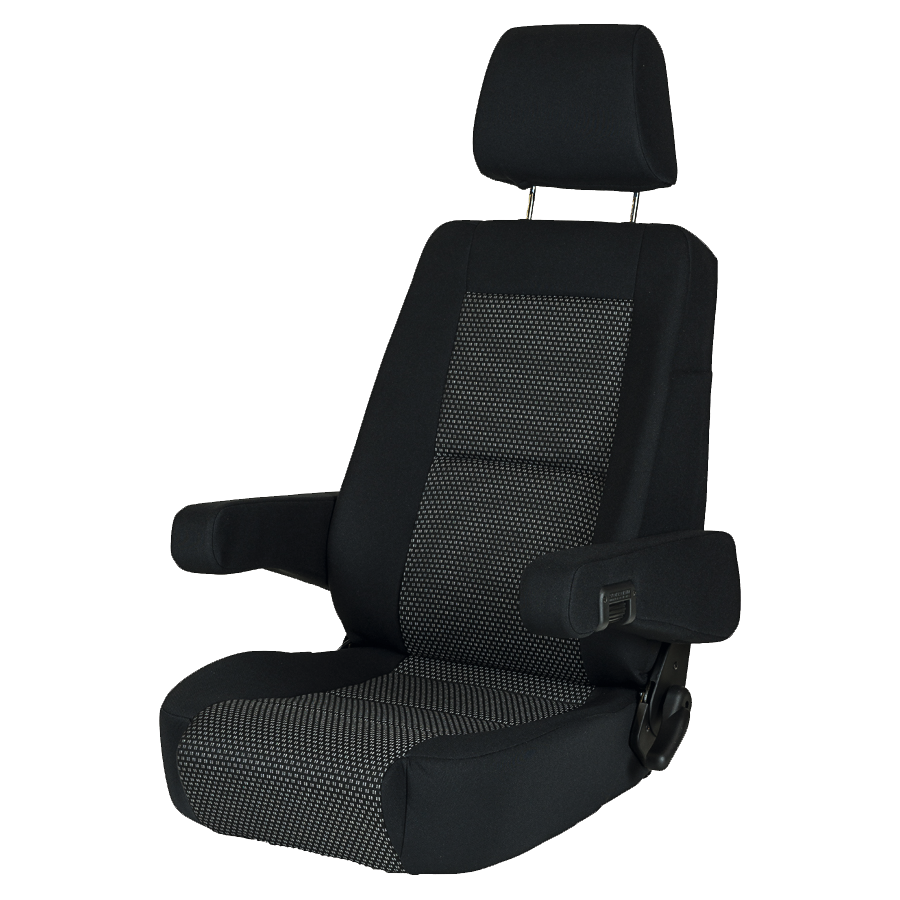 Pilotensitz S 6.1 Stoff Ara schwarz (D)