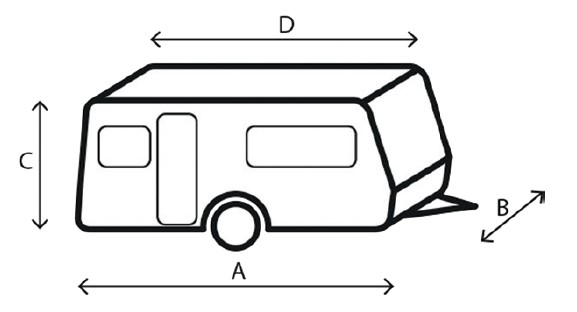 Schutzhülle Caravan 500 - 550 cm