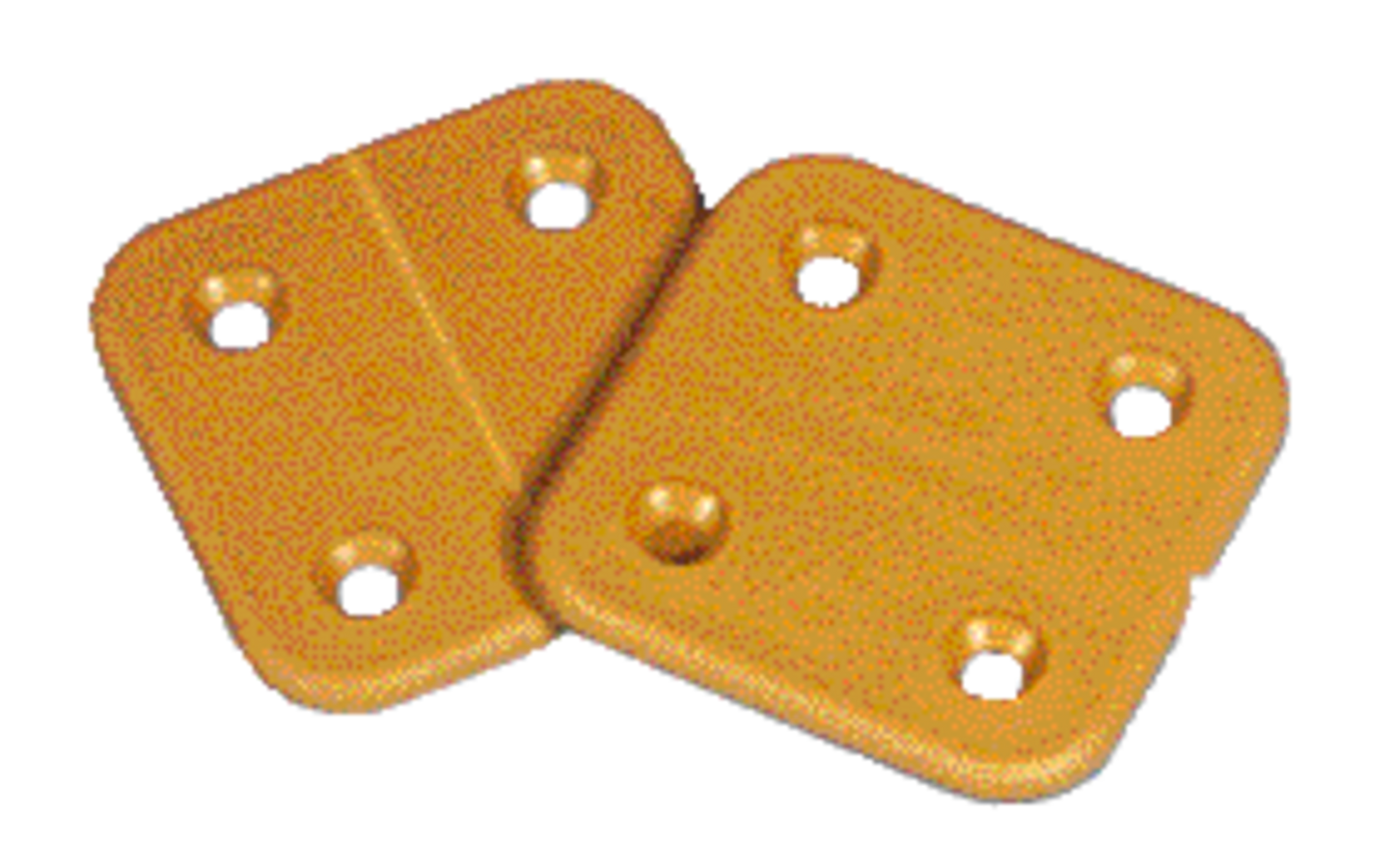 Kunststoff-Scharnier braun (4er-Pack)