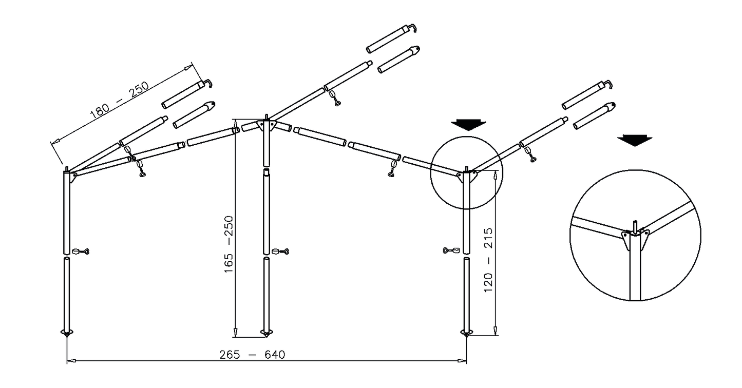 Gestänge Standard-Stahl  (R)