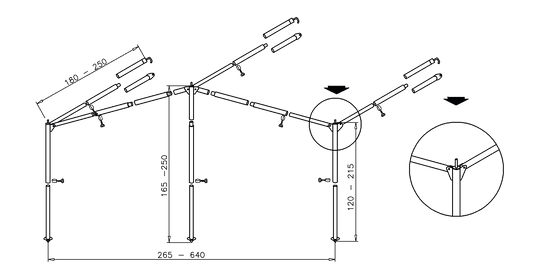 Gestänge Standard-Stahl  (R)