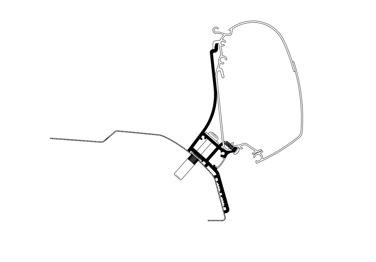 Ducato H2 Lift RoofAdapter LED 400cm (S)
