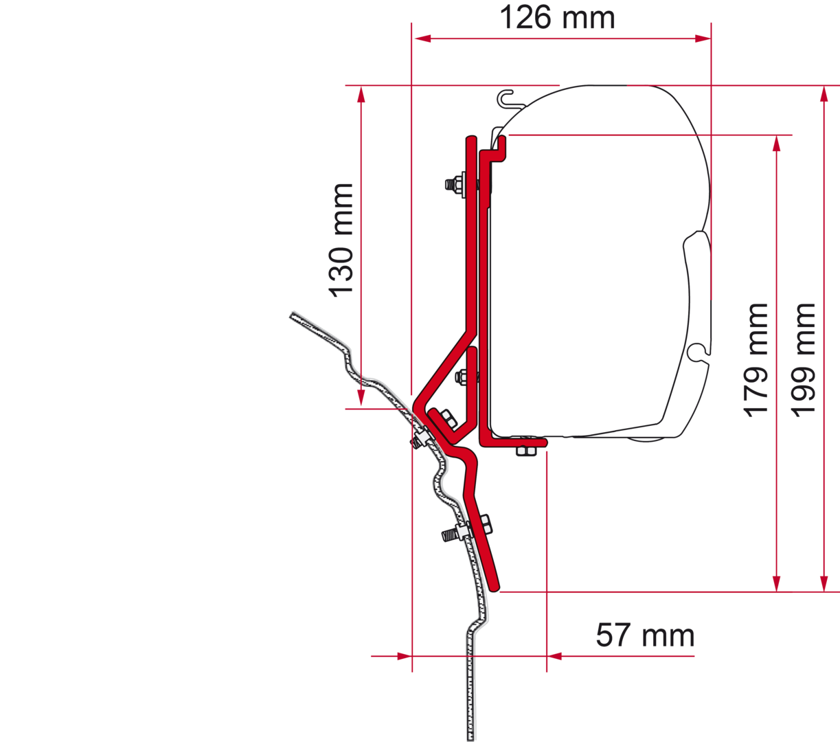 Adapter Kit VW T4 - Lift Roof