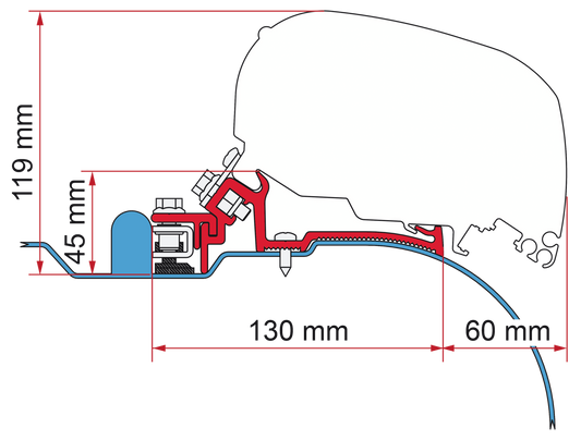 Adapter F80-F65 Iveco Daily H2