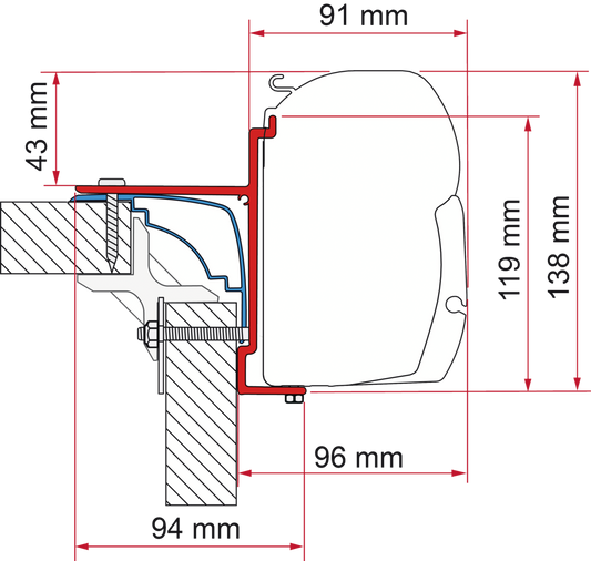 Adapter Laika Ecovip bis 07-Bürstner