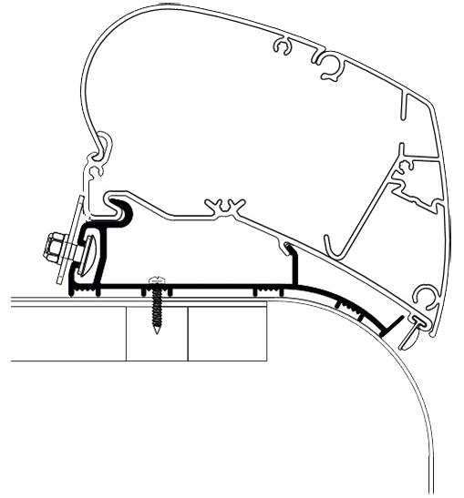 Adapter Hymer Roof-Nova 400 cm (S)