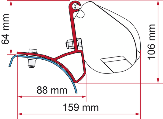 Adapter F35 Renault-Opel (A)