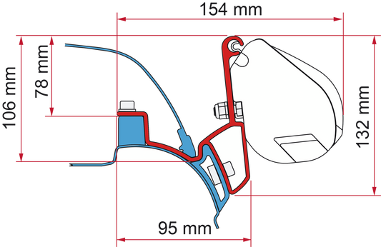 Adapter F35 VW T5 California