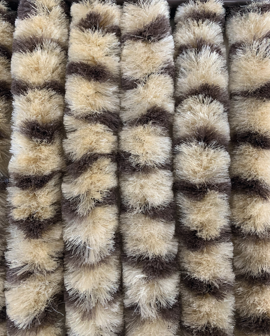 Flauschvorhang 70x205cm beige-braun (R)