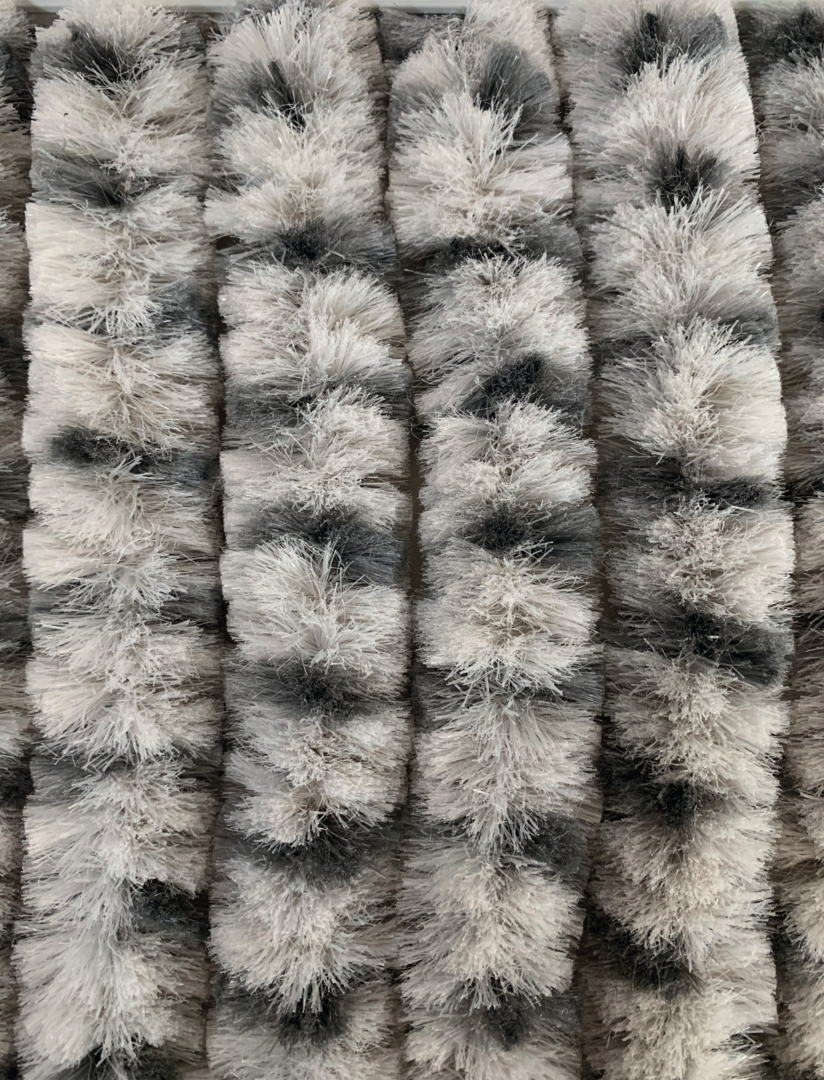 Flauschvorhang 100 x 200 cm hellgrau (R)
