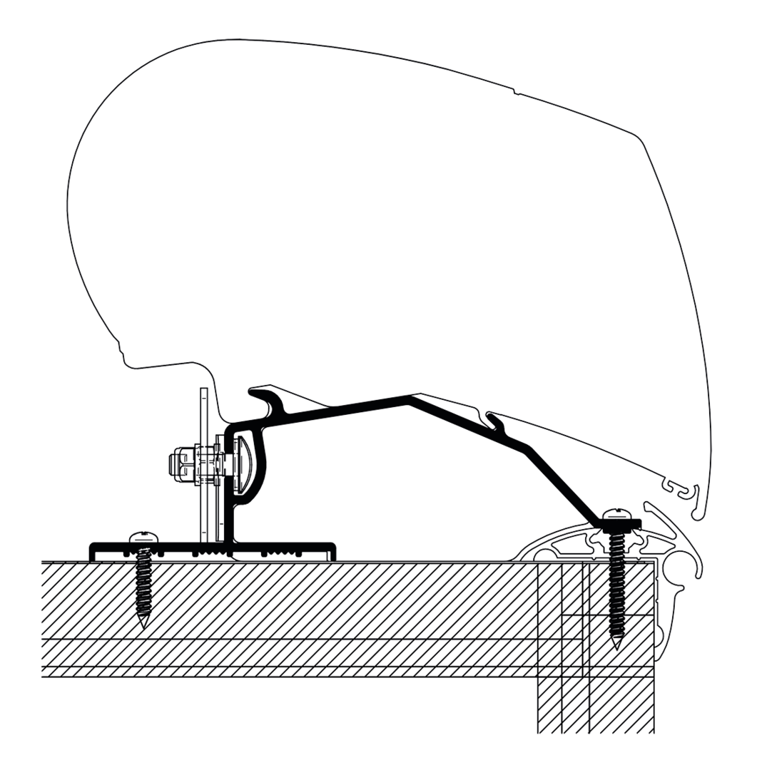 Caravan Roof Adapter (3 x 100 cm) (S)
