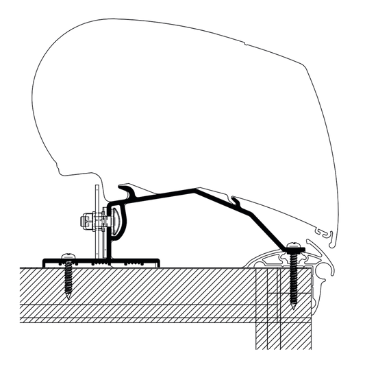 Caravan Roof Adapter (3 x 100 cm) (S)