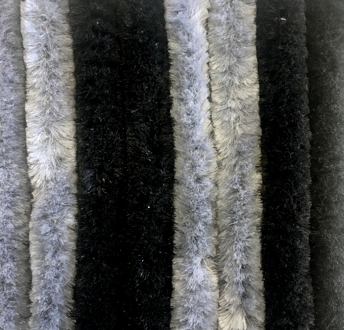 Flauschvorhang 70 x 205 cm hellgrau (R)