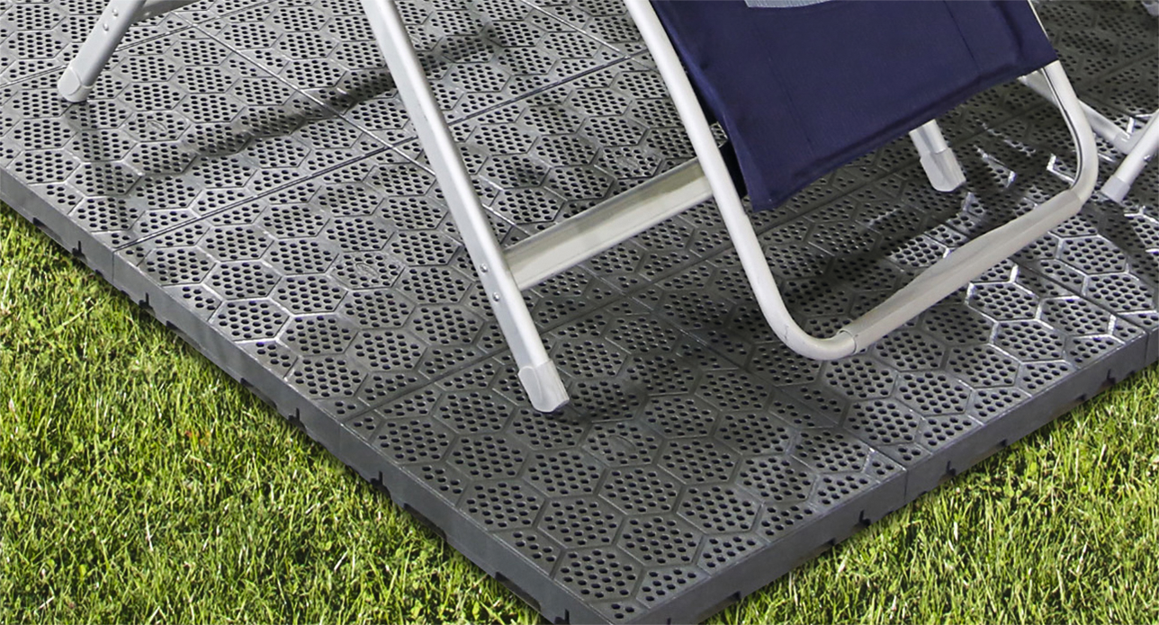 Kunststoff-Rost DECK-FIT grau (A)
