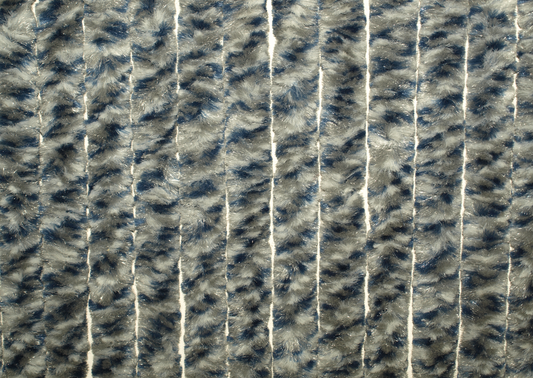 Flauschvorhang 100x200 cm grau-blau