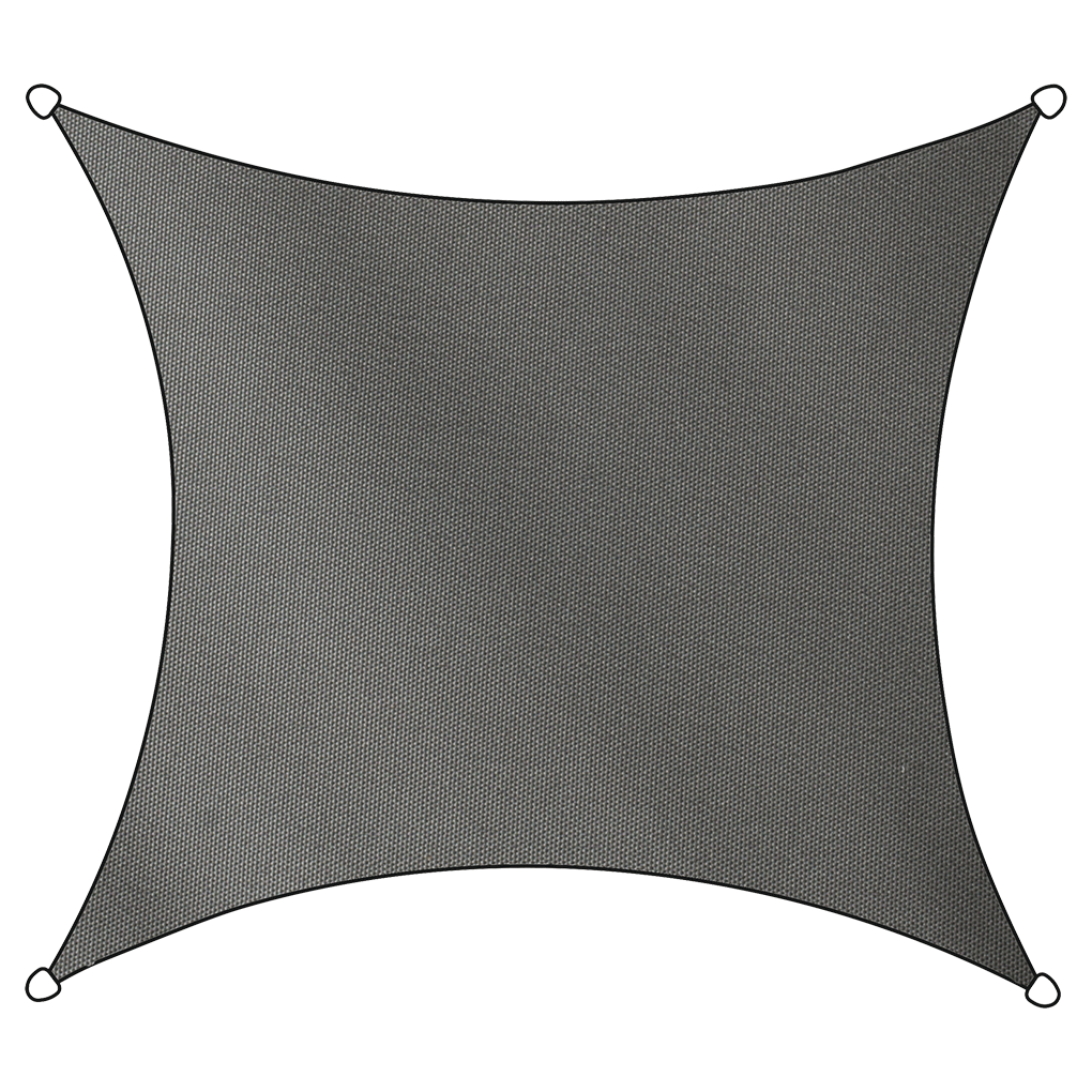 Sonnensegel Rechteck 360 cm anthr. (A)