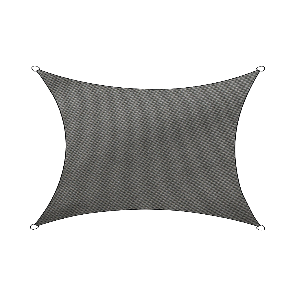 Sonnensegel Rechteck 300x400cm anthrazit