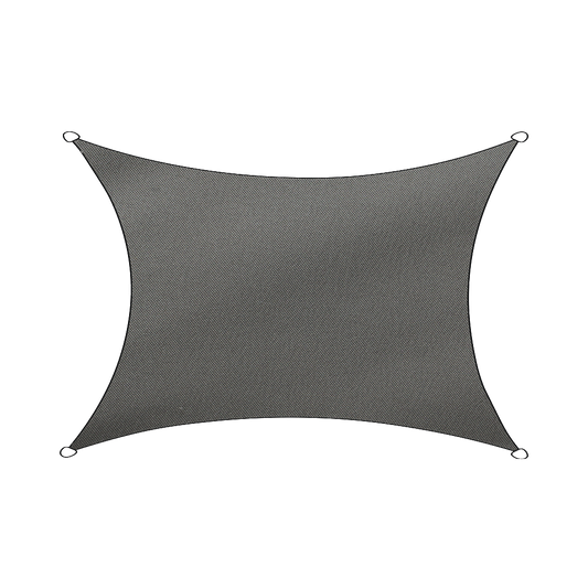 Sonnensegel Rechteck 300x400cm anthrazit